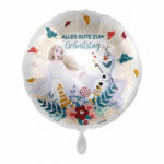 Javoli Disney Jégvarázs Elsa, Olaf Alles Gute zum Geburtstag fólia lufi 43 cm (NPR168965)