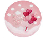 Javoli Szerelem Love Is In The Air Pink papírtányér 6 db-os 18 cm (MLG165609)