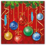 Javoli Karácsonyi Sparkling Balls szalvéta 20 db-os 33x33 cm (PNN89460)
