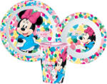 Javoli Disney Minnie Feel Good étkészlet, micro műanyag szett, pohárral 260 ml (STF11134)