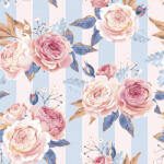 Javoli Rózsa Blue Stripes szalvéta 20 db-os 33x33 cm (PKK049925)