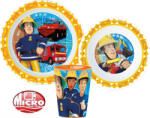 Javoli Sam a tűzoltó Rescue Mission étkészlet, micro műanyag szett, pohárral 260 ml (STF11112)