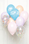 Javoli Happy Birthday Pastel léggömb, lufi 10 db-os szett 11 inch (27, 5cm) (DPA9907425)