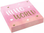 Javoli Baby Girl Hello World szalvéta 16 db-os 33x33 cm (DPA9906906)