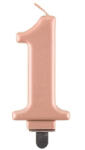Javoli Rose Gold 1-es Metallic számgyertya, tortagyertya (MLG124675)