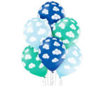 Javoli Fluffy Clouds Boy, Felhő léggömb, lufi 6 db-os 12 inch (30 cm) (MLG003291)