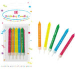 Javoli Happy Birthday Colorful tortagyertya, gyertya szett 10 db-os (PNN06380)