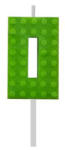 Javoli Építőkocka 0-ás Green Blocks tortagyertya, számgyertya (MLG132915D)