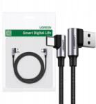 UGREEN Szögletes kábel Usb Usb Type-C kábel QC3.0 3A 0, 5M Szürke Ugreen (US176)