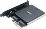 Akasa AK-PCCM2P-03 2x M. 2 - PCIe Adapter - RGB LED Világítással és Hűtőbordával (AK-PCCM2P-03)