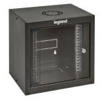 Legrand Rackszekrény - 10" fali kivitel (6U, 362x320x300, antracit, egyrekeszes, üvegajtós, készre szerelt, max: 12 kg) (646230) - iconink
