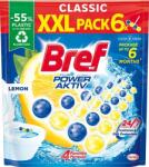 Bref Power Active Lemon 6×50 g (Bref zawieszka do WC Cytryna XXL 6 sztuki)