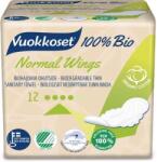 Vuokkoset Absorbante finlandeze Vuokkoset 100% bio Normale cu aripioare, de zi, 12 buc, ambalate individual