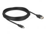 Delock EASY USB 2.0 Type-C - Type-A átalakító kábel 5m fekete (81539)
