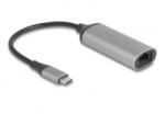 Delock USB-C 5 Gbps RJ45 hálózati adapter szürke (81570) (81570)