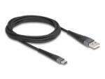 Delock USB 2.0 Type-A -> Type-C kábel 2m fekete (81122) (81122)