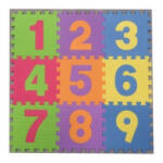 Medito Színes szivacs puzzle számokkal - 9 db-os (KR5670) (KR5670)