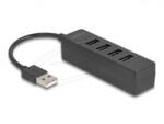 Delock 4 portos USB 2.0 Hub fekete (64334) (64334)