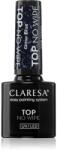 Claresa UV/LED Top Glitter No Wipe zselés fedő körömlakk csillogó árnyalat Glitter Blue 5 g