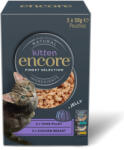 Encore 5x50g Encore Kitten finom változatok aszpikban tasakos nedves macskatáp 4+1 ingyen