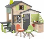 Smoby Casă a Prietenilor eco-friendly cu zonă de picnic Friends Evo Playhouse Life Smoby extensibilă în nuanțe naturale de maro (SM810253-2I) Casuta pentru copii