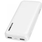 LogiLink Powerbank 20 000 mAh, 2x USB-A, 1x USB-C, fehér (PA0323W) (PA0323W)