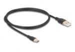 Delock USB 2.0 Type-A - Type-C kábel 1m fekete (81226) (81226)