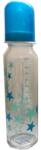 Baby-Nova Стъклено шише Baby Nova - 240 ml, синьо със звезди (43705) - ozone