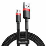 Baseus Cablu Date si Incarcare Baseus USB-A - microUSB Cafule 18W 3m Rosu