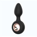 Guilty Toys Vibrator Anal Leo, 12 Moduri Vibratii, Silicon, USB, Negru, 12 cm, Guilty Toys