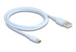 Delock USB 2.0 Type-A - Type-C kábel 1m kék (81222) (81222)