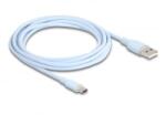 Delock USB 2.0 Type-A - Type-C kábel 2.5m kék (81223) (81223)
