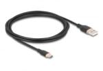 Delock USB 2.0 Type-A - Type-C kábel 2.5m fekete (81227) (81227)