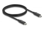 Delock USB 80 Gbps Type-C kábel PD3.1 240W 1m fekete (81211)