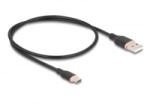 Delock USB 2.0 Type-A - Type-C kábel 0.5m fekete (81225) (81225)