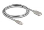 Delock USB 2.0 Type-A - Type-C kábel 1m ezüst (81258) (81258)