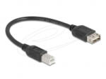 Delock EASY USB 2.0 Type-B - Type-A átalakító kábel 0.2m fekete (81528)