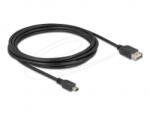 Delock EASY USB 2.0 Mini - Type-A átalakító kábel 3m fekete (81526) (81526)