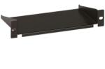 Legrand Rackszekrény polc - (10" , 1U, fix, 120 mm mély, 2 ponton rögzíthető, 10kg, Linkeo, Fekete) (046223)