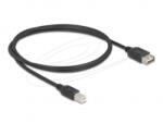 Delock EASY USB 2.0 Type-B - Type-A átalakító kábel 1m fekete (81530)