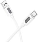 BOROFONE Cablu de date Borofone BX114, USB-A male - USB-C male, 1 m, White (6941991116896) - flax