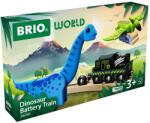 BRIO játékkészlet - Dinoszaurusz kalandmozdony, elemekkel