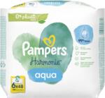 Pampers Harmonie Aqua nedves törlőkendők, 6 csomag x 48, 288 db