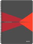 Leitz Office notebook, laminált karton, FSC minősítés, újrahasznosítható, A4, 90 lapos, spirál, dictando, piros (LZ46480025)