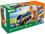 BRIO Smart Tech játékkészlet - Intelligens mozdony, személyre szabott, hangok rögzítővel, lejátszóval