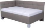 POHODA Тапицирано легло с място за съхранение без матрак MARIA PETITE 120x200 cm таупе (PO0056)
