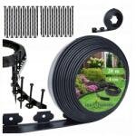 Real Garden Gyepszegély Fekete 40x50x20m Kerti 30 db-os horgony szett (RC-K-1015)