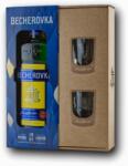 Becherovka The Original + 2 pohárral 38% 0, 7L ajándékcsomagolás 2 pohárral