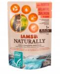 Iams Nedves macskaeledel Iams Adult észak-atlanti lazaccal szószban 85g