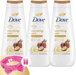Dove Advanced Care Nourishing Care Krémtusfürdő 3x400ml + Ajándék Hajpánt